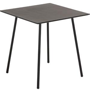 Fekete beton étkezőasztal Kave Home Mathis 75 x 75 cm