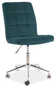 Irodai szék Q-020 zöld bársony 78
