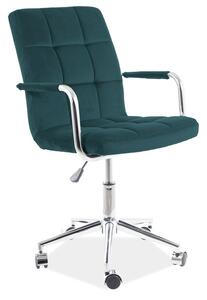 Irodai szék Q-022 zöld bársony 78