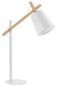Fehér pamut asztali lámpa Kave Home Kosta