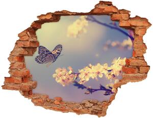 Fali matrica lyuk a falban Cseresznyevirág és a pillangó