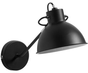 Fekete fém fali lámpa Kave Home Offelis