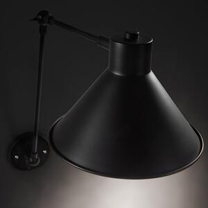 Fekete fém fali lámpa Kave Home Dione