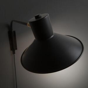 Fekete fém fali lámpa Kave Home Aria 36 cm