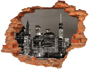 Fali matrica lyuk a falban Manhattan new york city