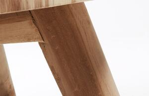 Tömör fa dohányzóasztal Kave Home Wellcres 65 cm