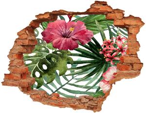 Fali matrica lyuk a falban Trópusi virágok