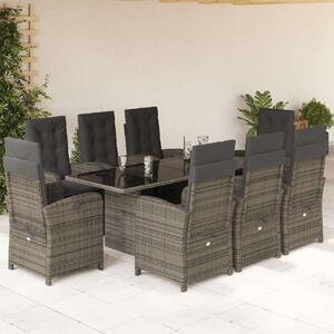 VidaXL Polyrattan Kerti Étkezőgarnitúra - 9 részes