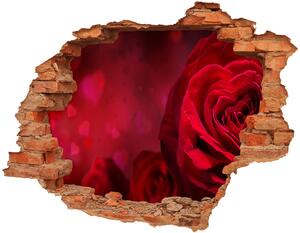 Fali matrica lyuk a falban Vörös rózsa szív