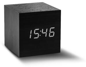 Gingko Cube Click Clock - fa digitális óra, fekete színben