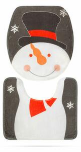 Family Karácsonyi WC ülőke dekor, Hóember mintával (58281B)