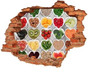 Fali matrica lyuk a falban Egészséges étel