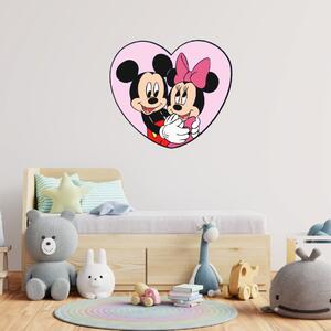 Falmatrica "Mickey és Minnie egy szívben"