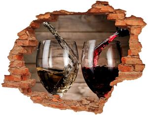 Fali matrica lyuk a falban Két pohár bor