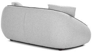 Világosszürke szövet kétüléses kanapé KAve Home Safira 160 cm