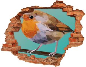 Fali matrica lyuk a falban Robin madár