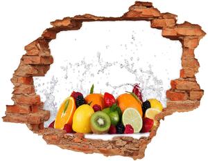 Fali matrica lyuk a falban Gyümölcs és víz