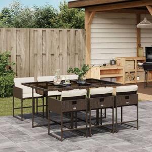 VidaXL Polyrattan Kerti Étkezőgarnitúra - 7 részes