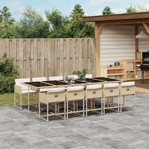 VidaXL Polyrattan Kerti Étkezőgarnitúra - 11 részes