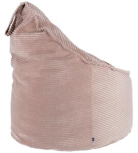 Rózsaszín kordbársony babzsák Kave Home Wilma 80 cm