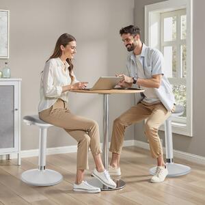 Modern irodai ülő- és állószék kárpitozott forgószék 82 cm magasságig szürke