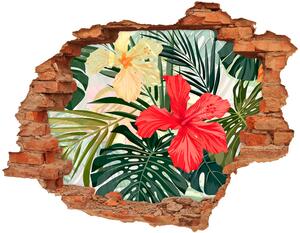 Fali matrica lyuk a falban Hawaii virágok