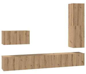 VidaXL TV szekrény garnitúra 4 pcs kézműves tölgy 30.5 x 30 x 110 cm
