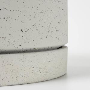 Két szürke beton virágcserep készlet Kave Home Kwanti 28/35 cm