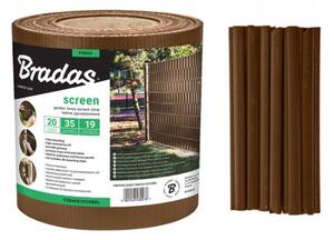 Kerítés árnyékoló szalag 19cm x 35m Brown 450g/m2 + klipszek