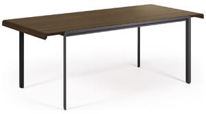Diófa összecsukható étkezőasztal Kave Home Nadyria 160/200 x 90 cm