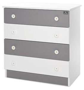 Lorelli Komód - White &amp; Stone Grey