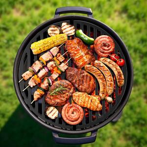 Öntöttvas Grillrács 46,7x22,8x0,9 cm Grill Kiegészítők BBQ-hoz 2 db-os készlet 65538