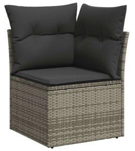 VidaXL Polyrattan Kerti Ülőgarnitúra - 6 részes - Szürke