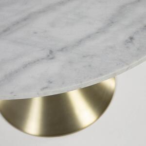 Fehér márvány étkezőasztal Kave Home Oria 120 cm