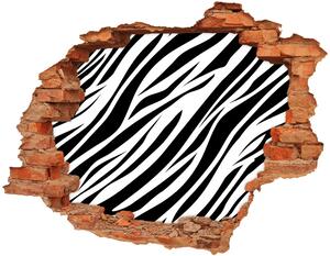 3d-s lyukat fali matrica Zebra háttér