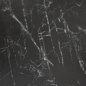 Fekete márvány összecsukható étkezőasztal Kave Home Yodalia 130/190 x 100 cm