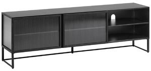 Fekete fém TV állvány Kave Home Trixie 180 x 41 cm