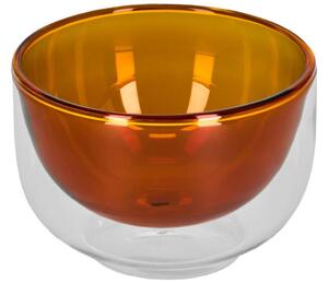 Narancssárga üvegtál Kave Home Braulia 12,7 cm