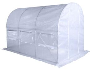Kerti fóliasátor FEHÉR 2x3m UV-szűrővel PREMIUM