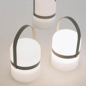 Szürke műanyag LED lámpa Kave Home Ridley