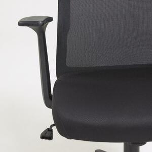 Fekete szövet irodai szék Kave Home Nasia