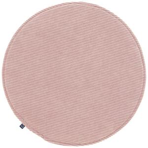 Rózsaszín kordbársony párna Kave Home Sora 35 cm