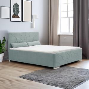 Kárpitozott ágy tárolóval SORO 120x200 cm Menta