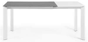 Antracitszürke kerámia összecsukható étkezőasztal Kave Home III. tengely. 120/180 x 80 cm