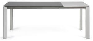 Antracitszürke kerámia összecsukható étkezőasztal Kave Home II. tengely. 140/200 x 90 cm