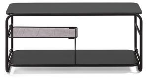Fekete fém TV állvány Kave Home Academy 98 x 37 cm