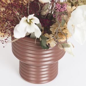 Vörös-barna kerámia váza Kave Home Aleray 19 cm