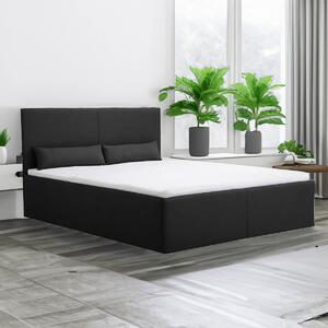 Kárpitozott ágy tárolóval CARL 120x200 cm Sötét szürke
