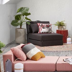 Rózsaszín szövet összecsukható szék Kave Home Arty
