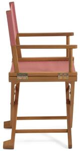 Akác összecsukható kerti szék Kave Home Dalisa piros ülőfelülettel